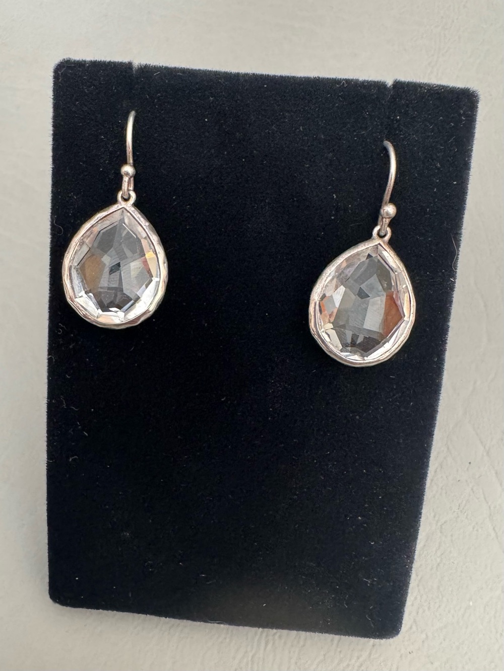 Ippolita Sterling Clear Quartz Teardrop Earrings - Picture 4 of 8